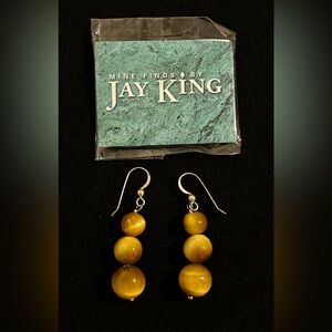 Tiger’s Eye Jay King Earrings